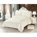 King size jacquard quilt duvet comforter bedding set